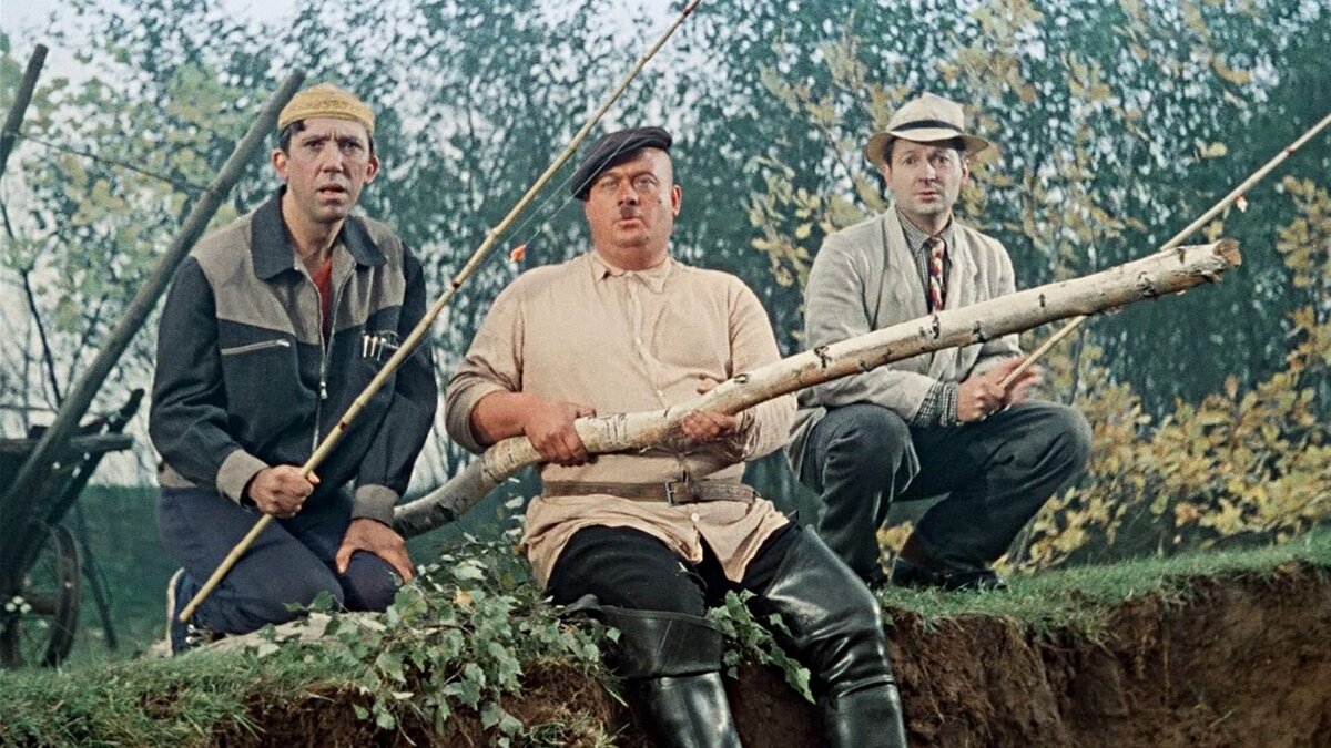 Кадр из советского короткометражного фильма «Пёс Барбо́с и необы́чный кросс» Л. Гайдая, 1961 г.