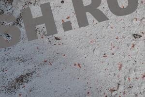 Порода сульфат алюминия после дробления на молотковой дробилке. 
