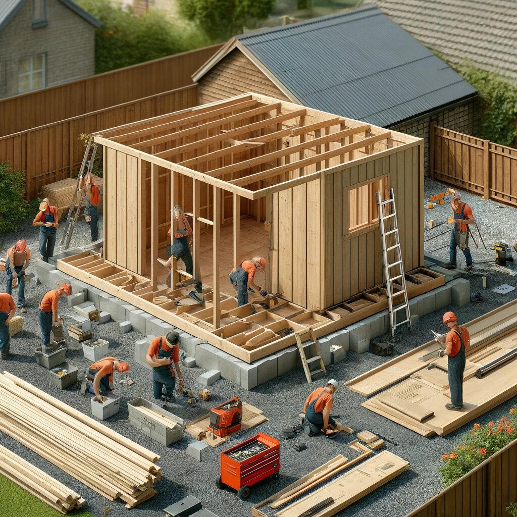 Установить хозблок на дачном участке 