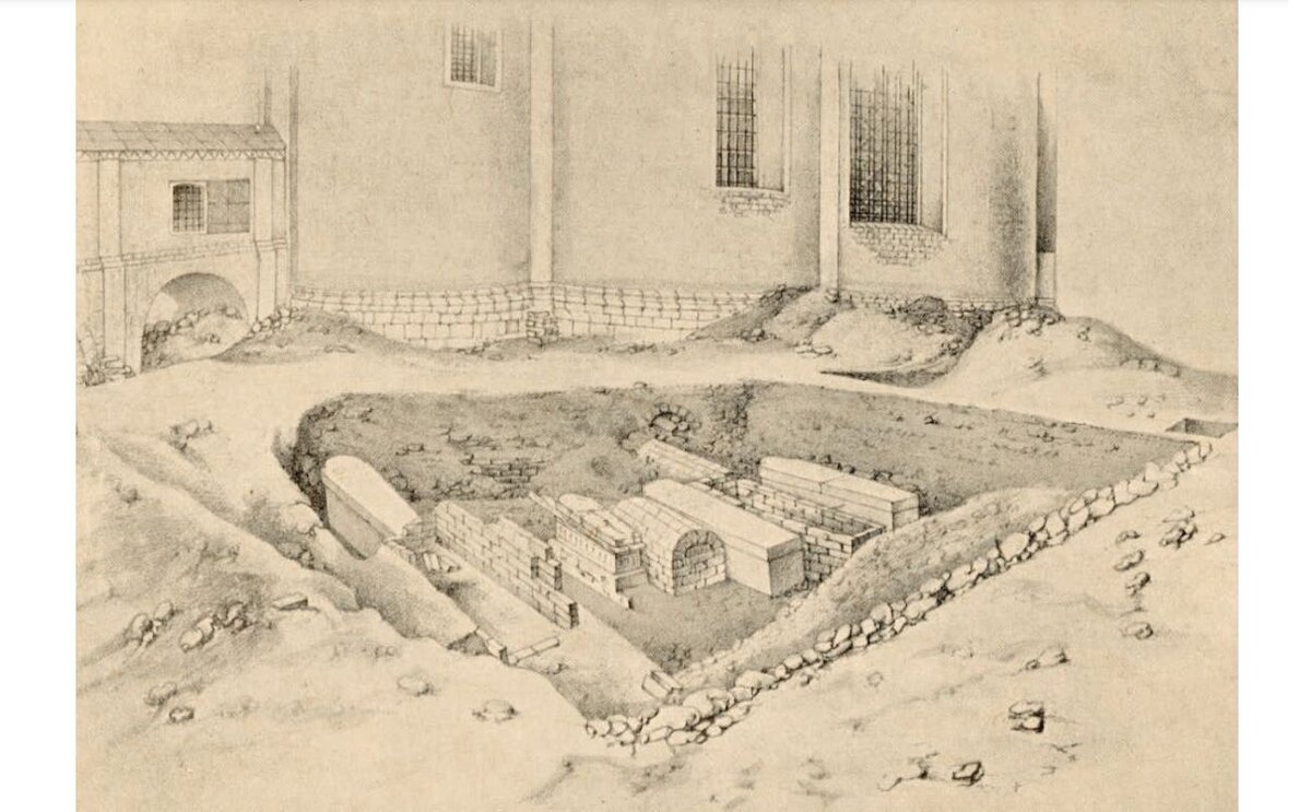                                   Вид раскопа 1815 года. Литография по рисунку с натуры