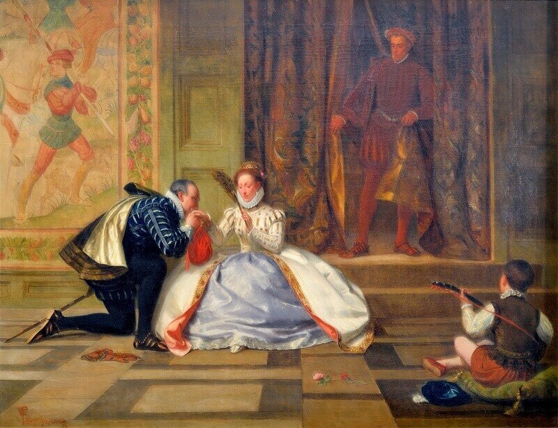 Королева Елизавета и граф Лестер. (wikimedia.org) 