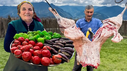 Полезные Овощи И Вкусная Баранина | Настоящий Кулинарный День В Азербайджанской Деревне