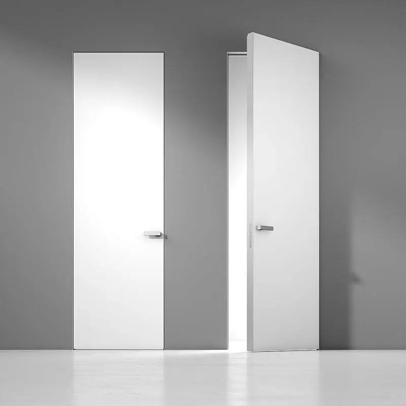 FILO-60, модель Piatto, матовая эмаль L01 Bianco, "скрытый" короб в цвете AL09 Chrome Matt. 