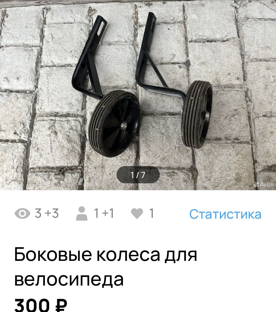 Статистика просмотров ( было даже 2 просмотра на момент продажи ) 