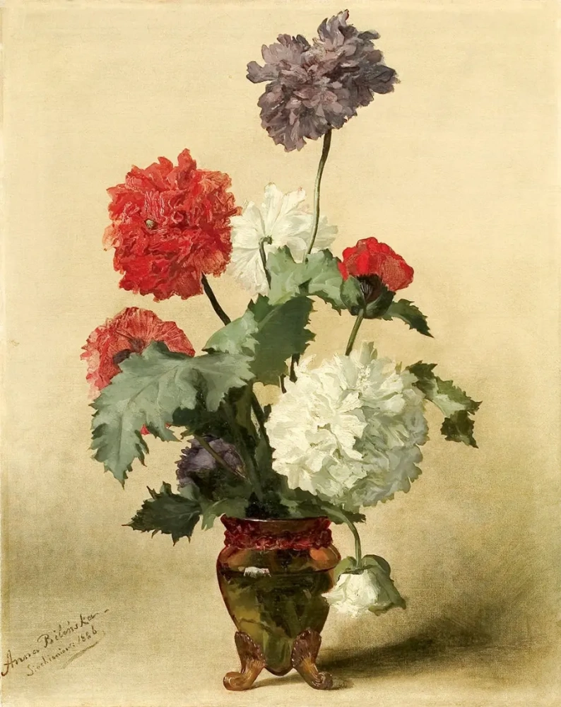 "Пионы", художник Анна Билинская