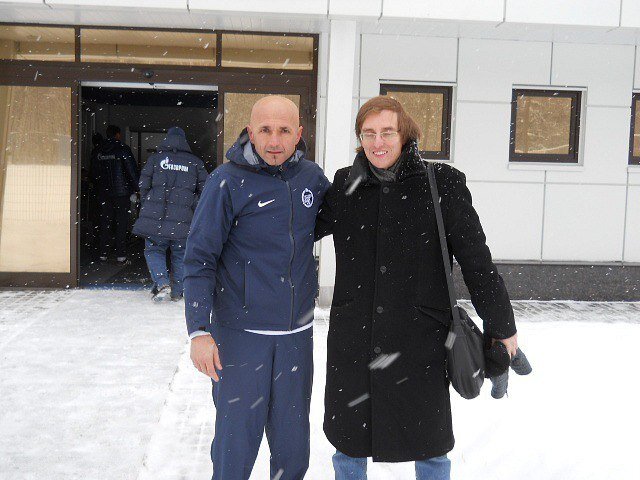 С Лучано Спалетти, тренером петербургского Зенита, 2010 год.