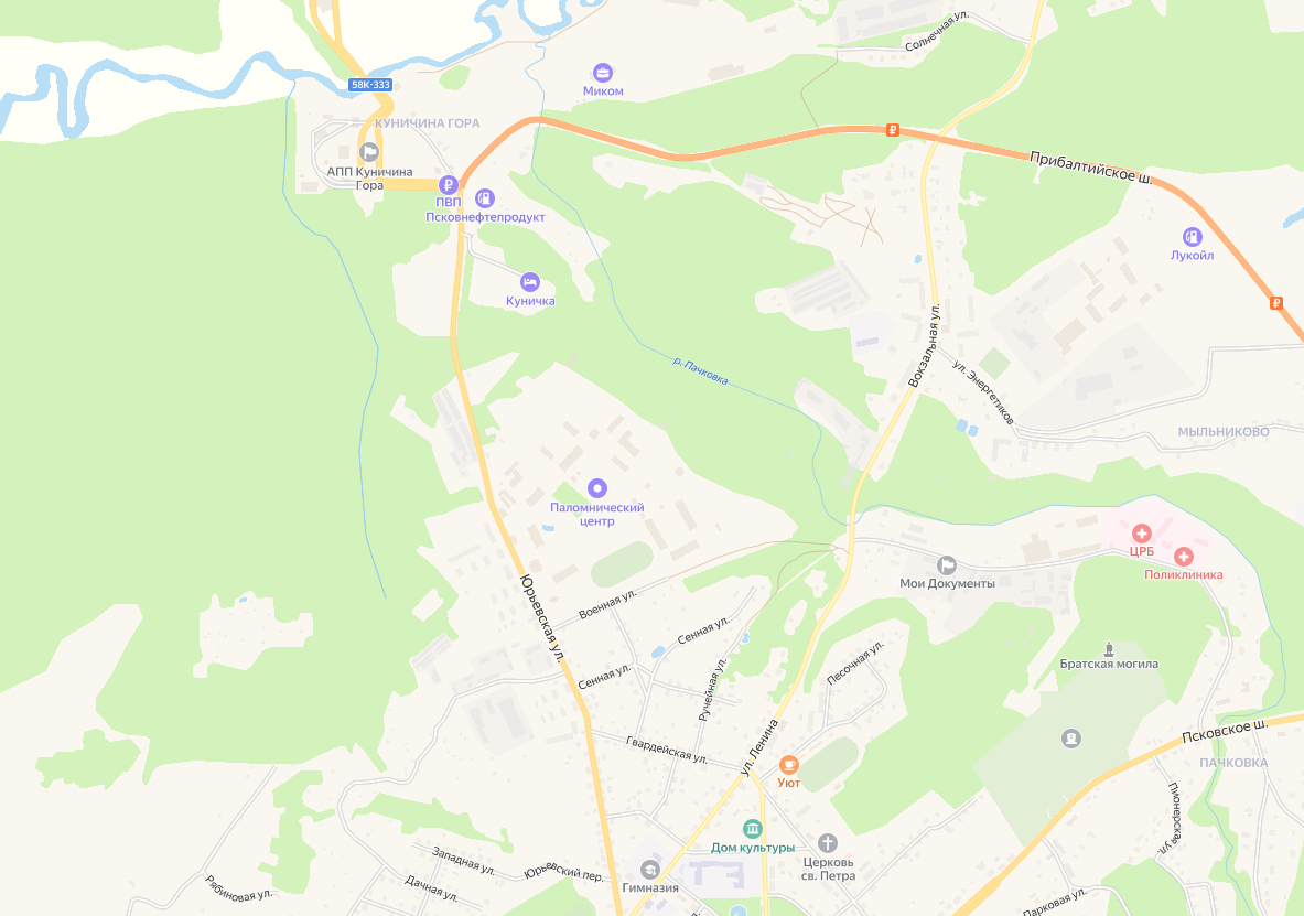 Скриншот Яндекс.карты.