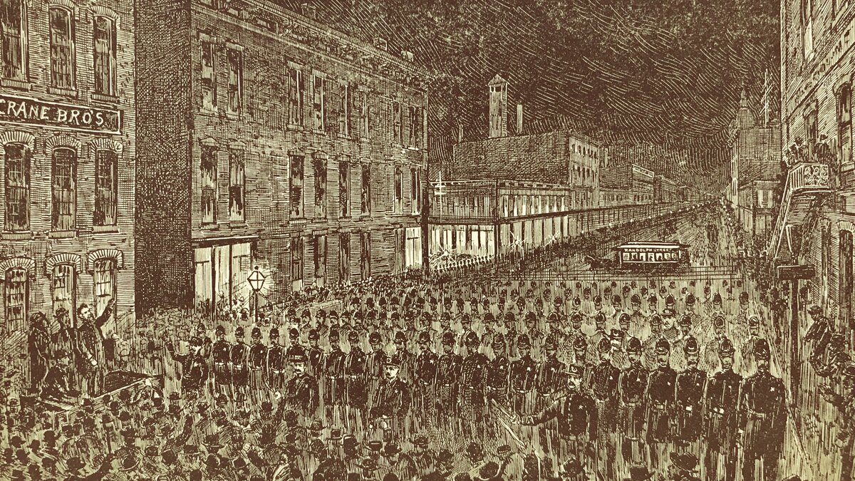 фото   забастовка в Чикаго