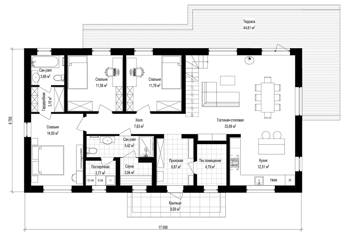 План 1 этажа