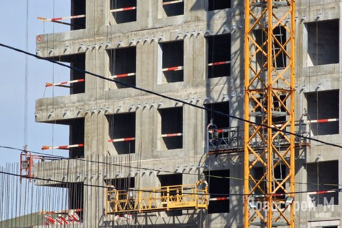 Стройплощадка ЖК Republic в апреле 2024 года. Фотосъемка Новострой-М