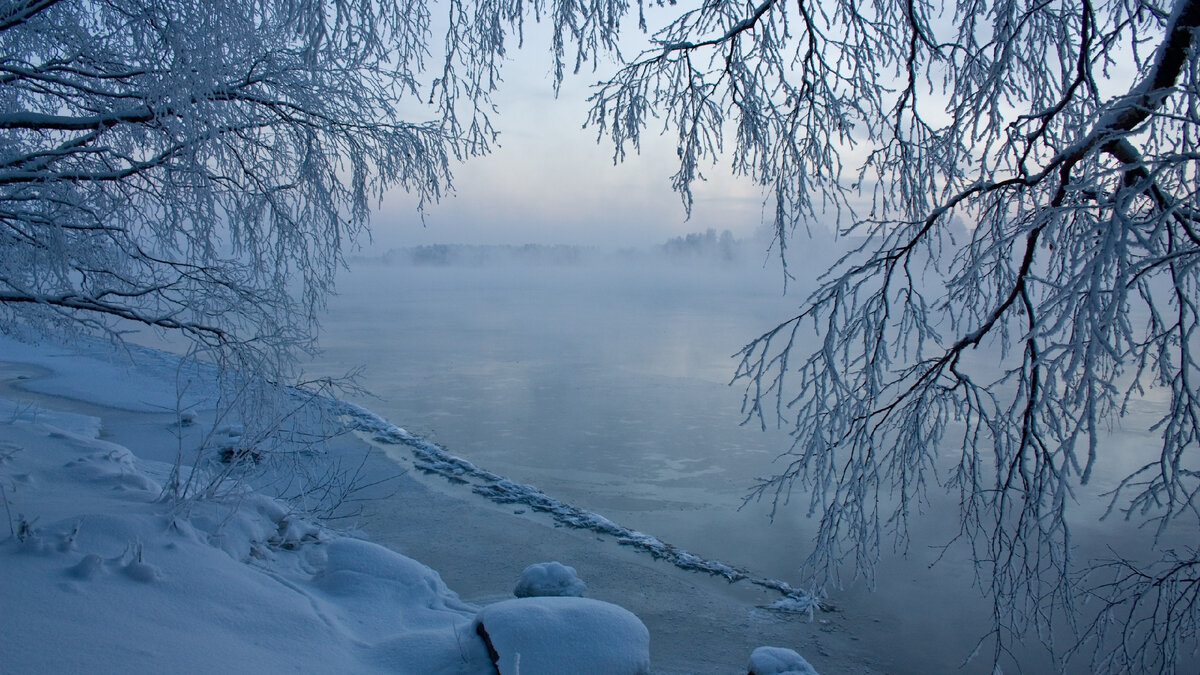 Река зимой (фото картинки из открытого источника Яндекс).