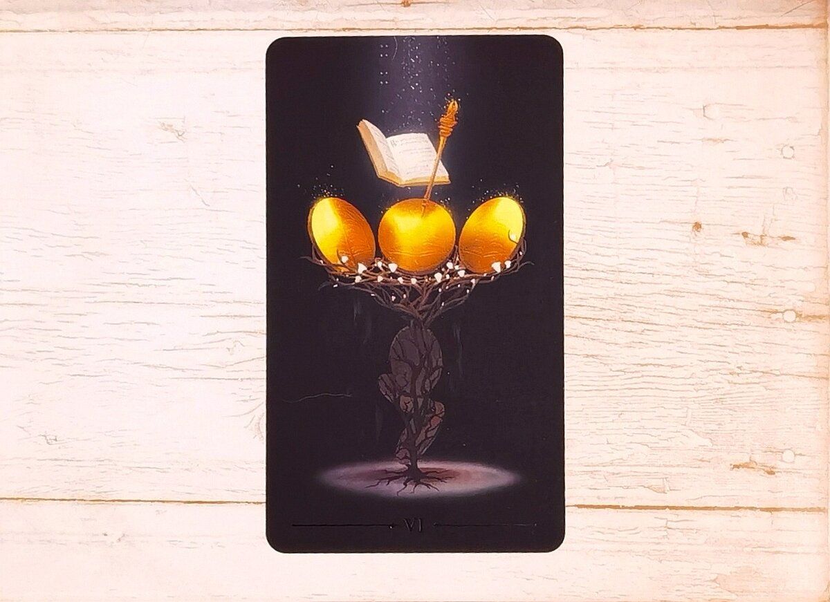 Аркан "VI Пентаклей". "Таро Исцеляющего света".