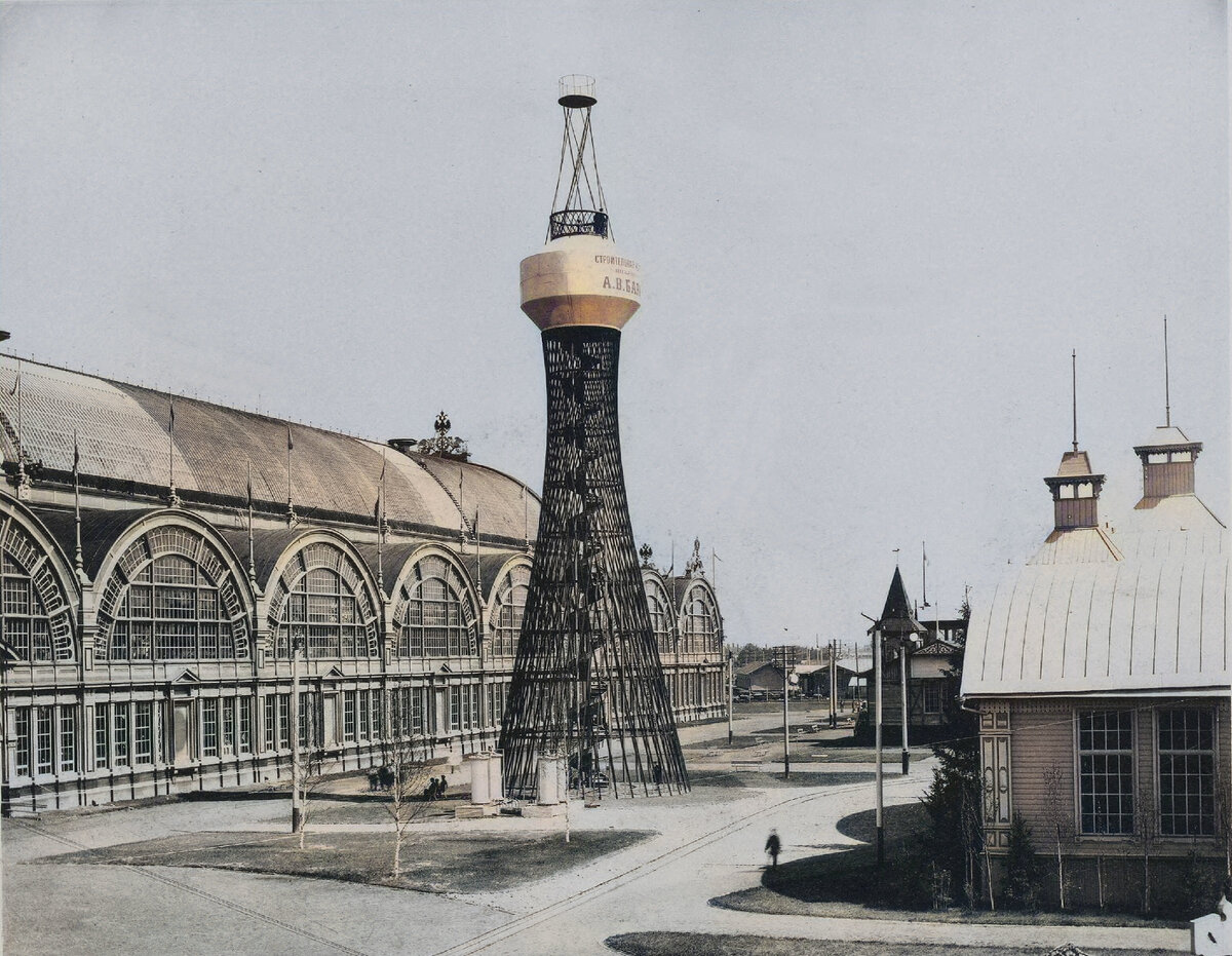 © public domain (Первая в мире гиперболоидная башня Шухова, Нижний Новгород, 1896 г.)