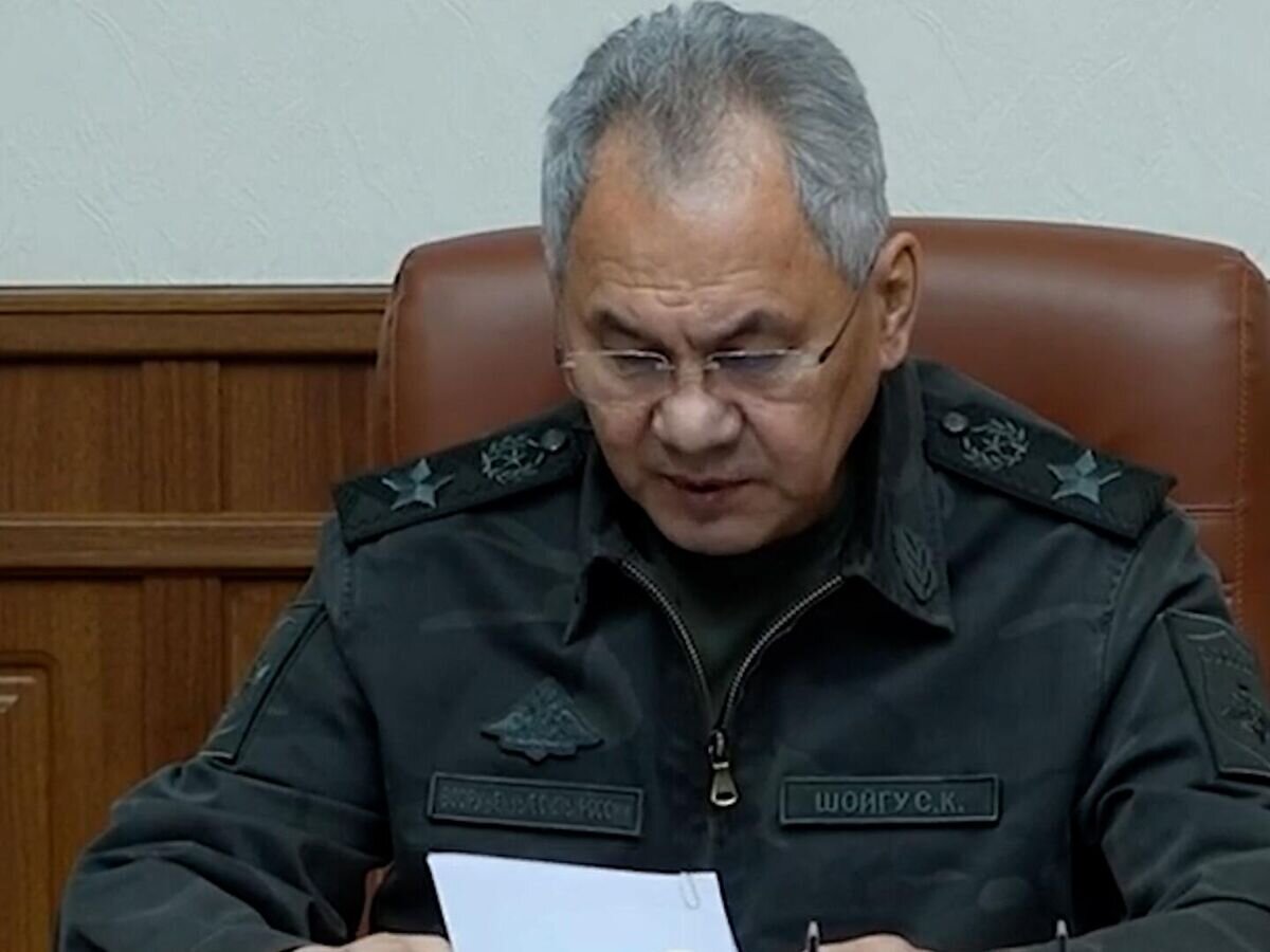    Шойгу на совещании в штабе Объединенной группировки войск© Министерство обороны РФ
