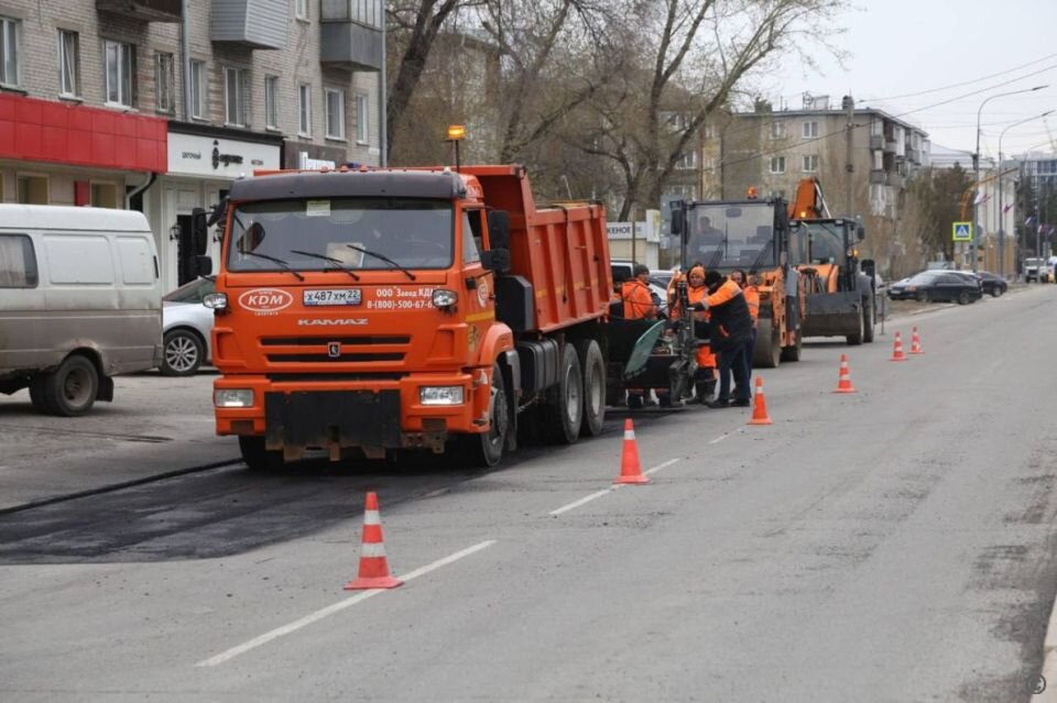    Ремонт дорог в Барнауле. Источник: barnaul.org