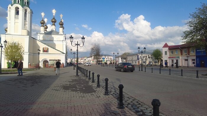 Пересечение ул. Московской и Льва Толстого
