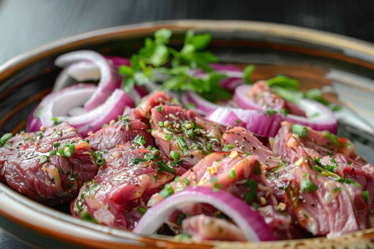 Хотите приготовить самый вкусный свиной шашлык? Узнайте о лучших рецептах маринада для шашлыка, секретах приготовления и полезные советы.-4