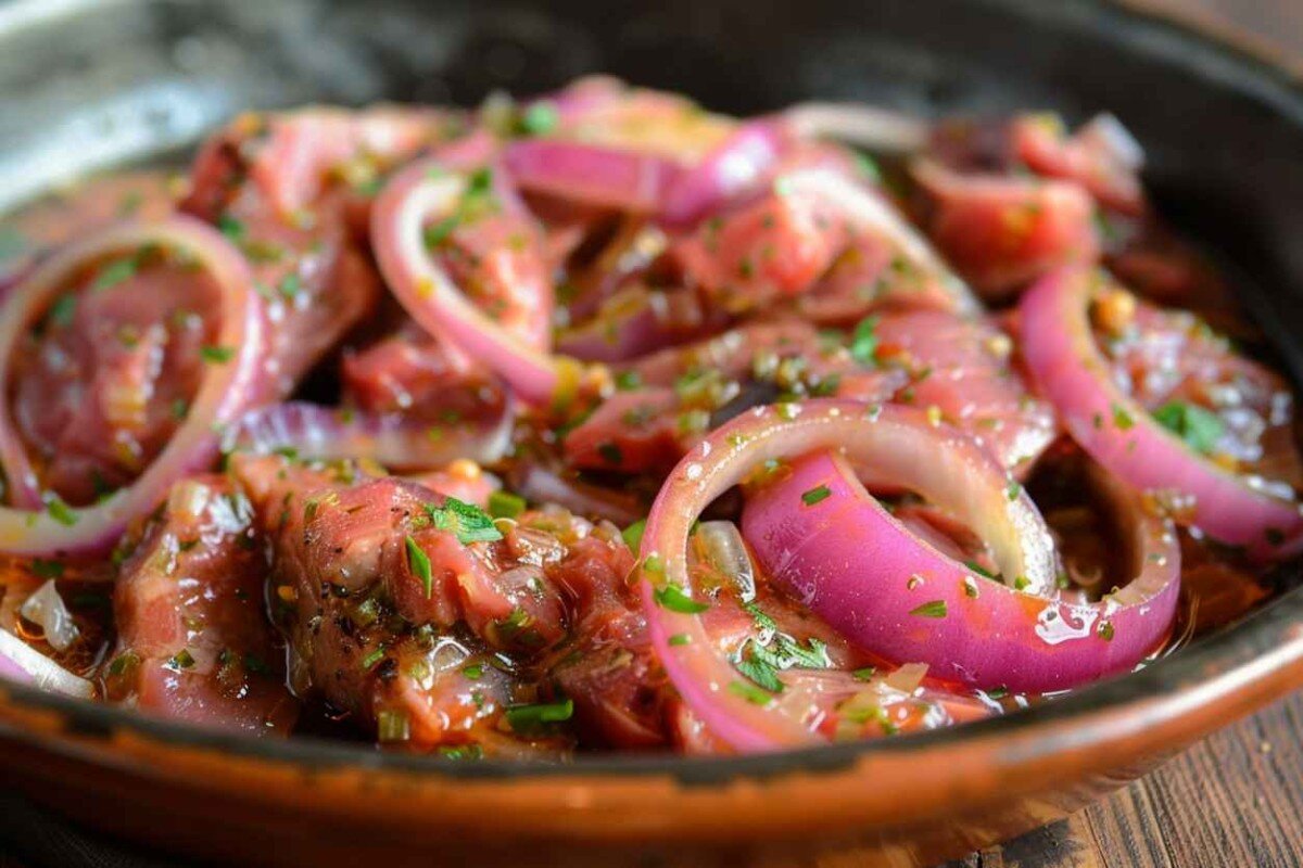 Хотите приготовить самый вкусный свиной шашлык? Узнайте о лучших рецептах маринада для шашлыка, секретах приготовления и полезные советы.-6