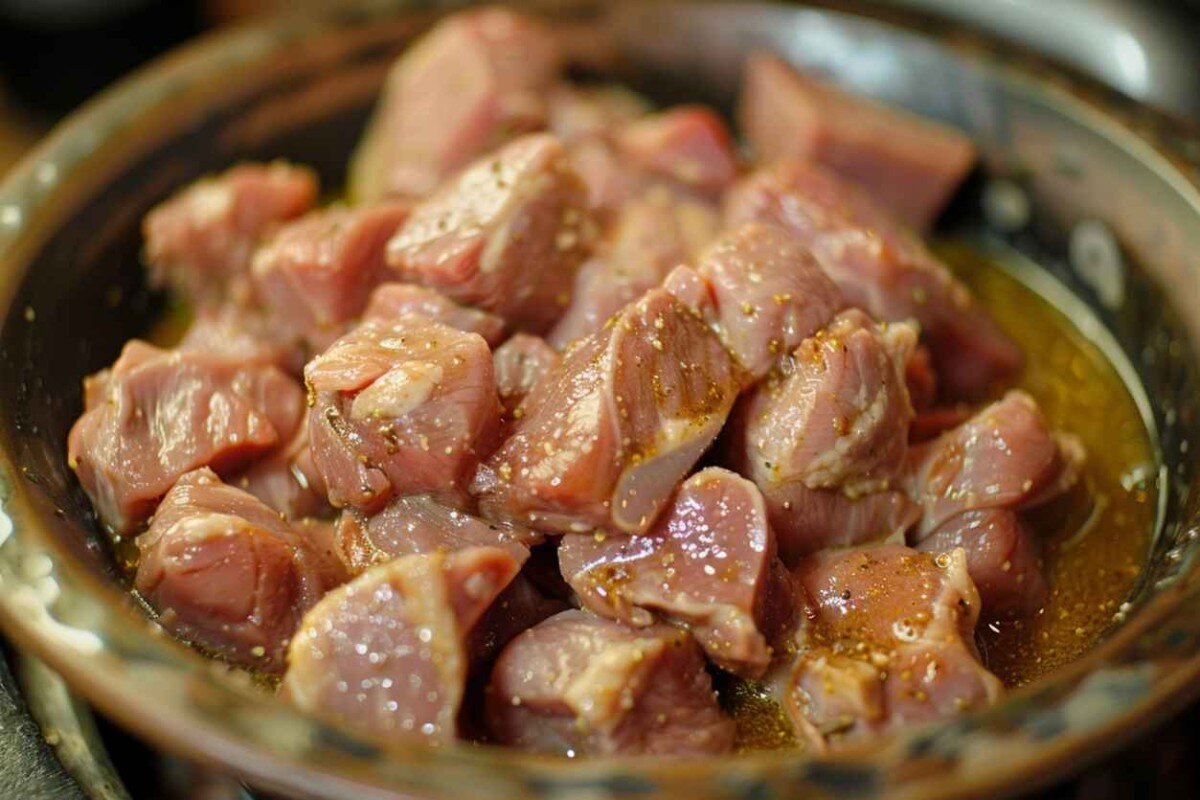 Хотите приготовить самый вкусный свиной шашлык? Узнайте о лучших рецептах маринада для шашлыка, секретах приготовления и полезные советы.-8