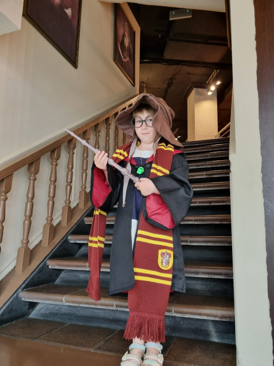 Распределительная шляпа тоже есть, но мелкой пока она великовата. Все же, в Хоггвартс с 11 берут, а не с  6!