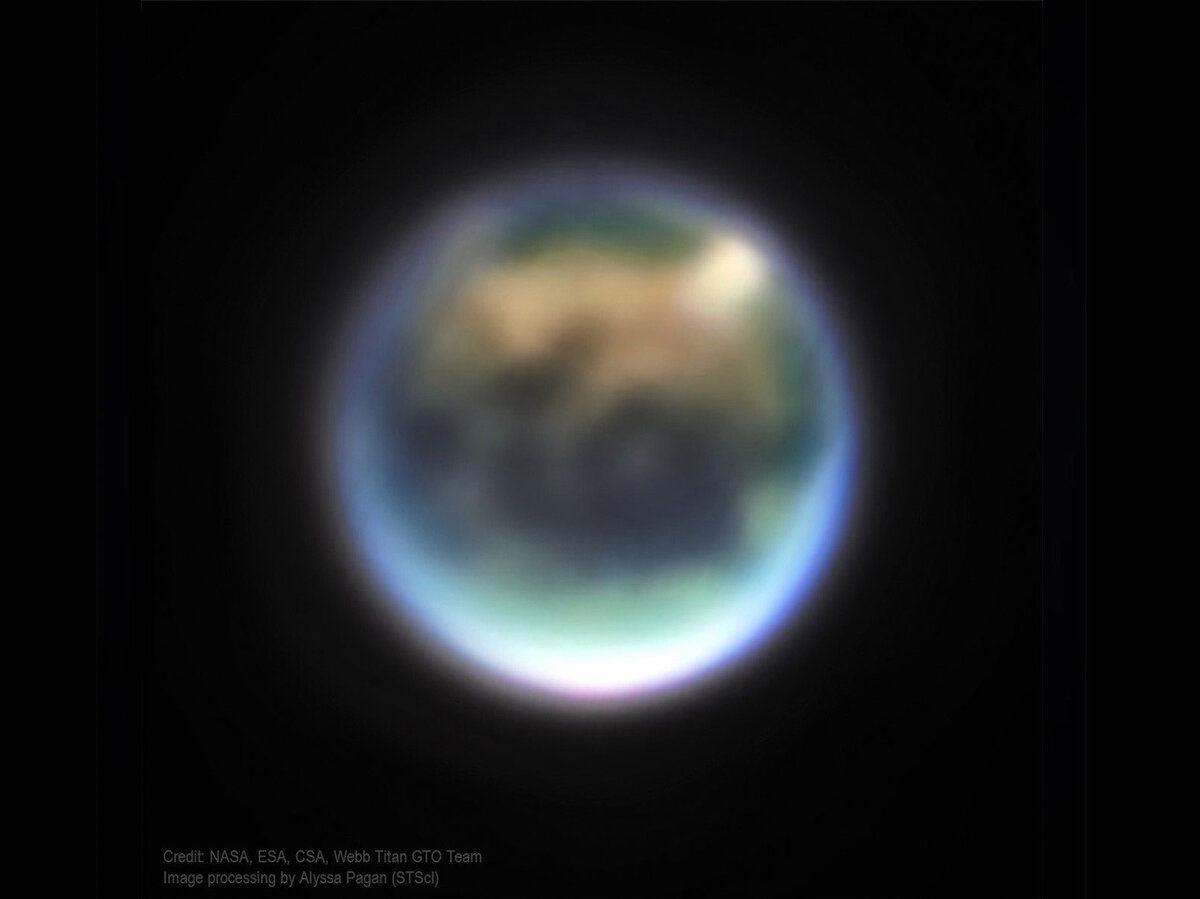 Спутник Титан / "Джеймс Уэбб" 4 ноября 2022 года