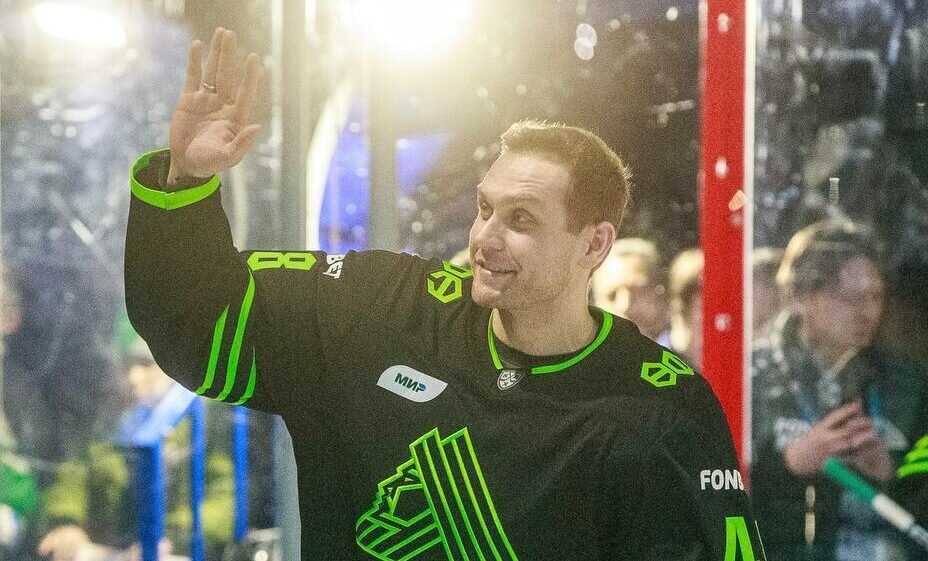    Бирюков первым в истории КХЛ провел 1000 матчей. Фото: пресс-служба «Салавата Юлаева»