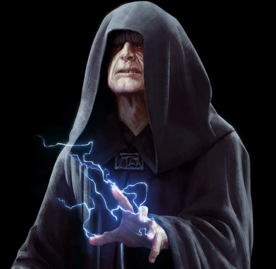 Старый, немощный старик под капюшоном....