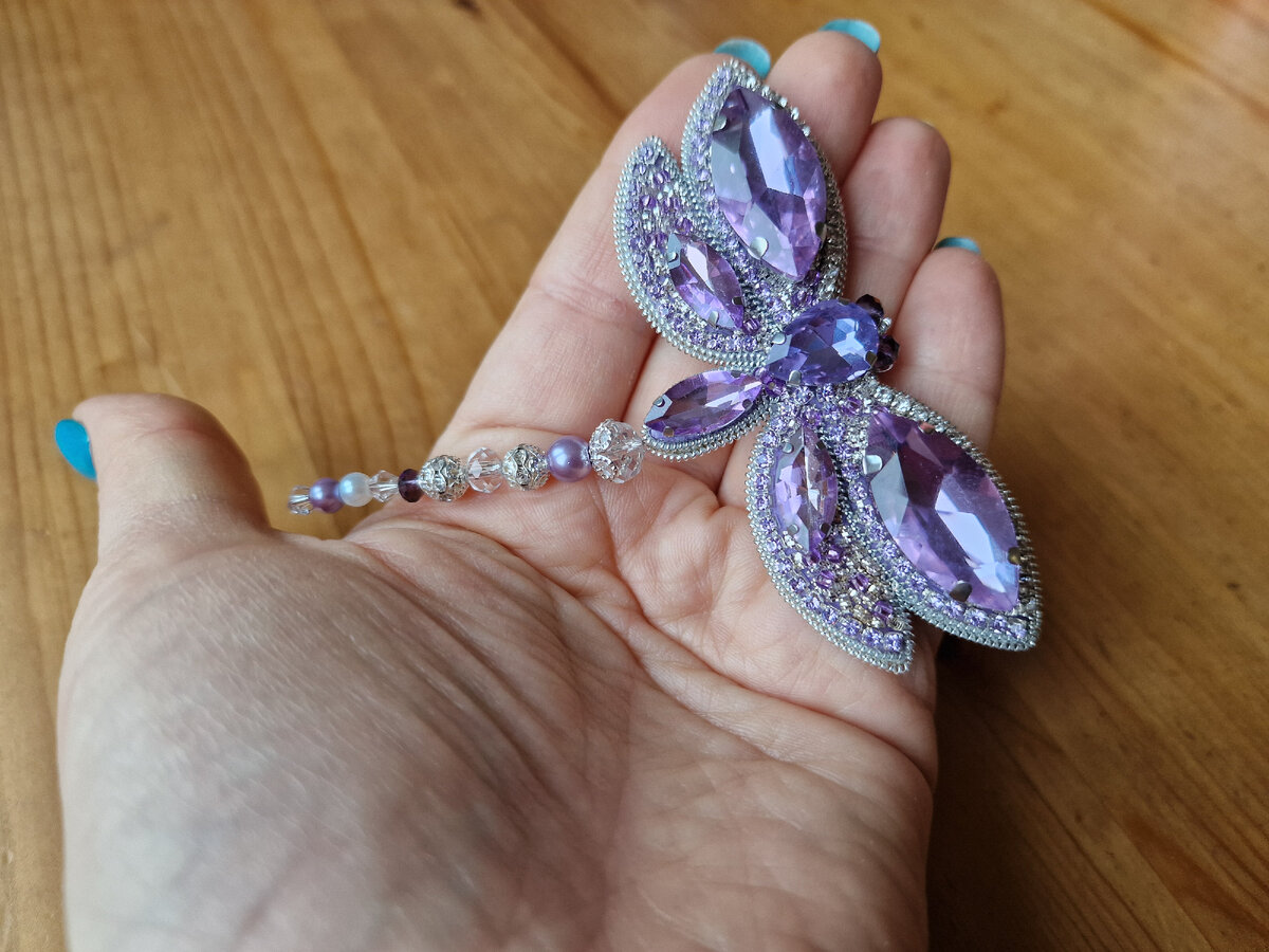 Брошь "Стрекоза" от Art by Julia R. Готовый результат