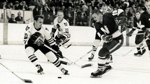 Форвард «Миннесоты Норд Старз» Билл Мастертон (справа). Фото НХЛ