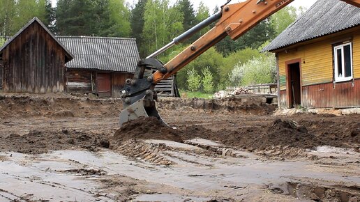 КУПИЛ ДОМ В Белорусском ЛЕСУ. Уже проделано много работы, но это только начало. Планировка участка Бульдозером. Покос травы.