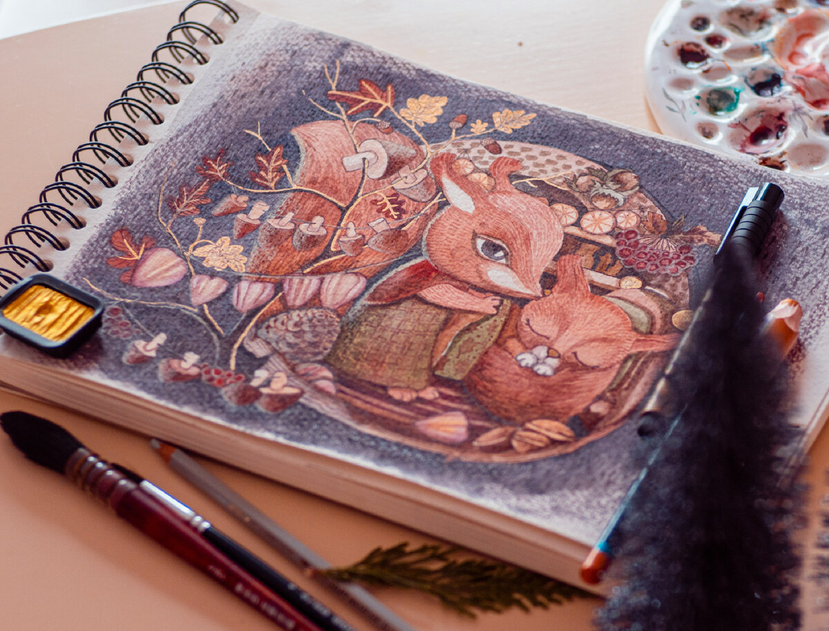 Источник: https://unsplash.com/photos/a-painting-on-a-table-3xeNMt-S5TY 