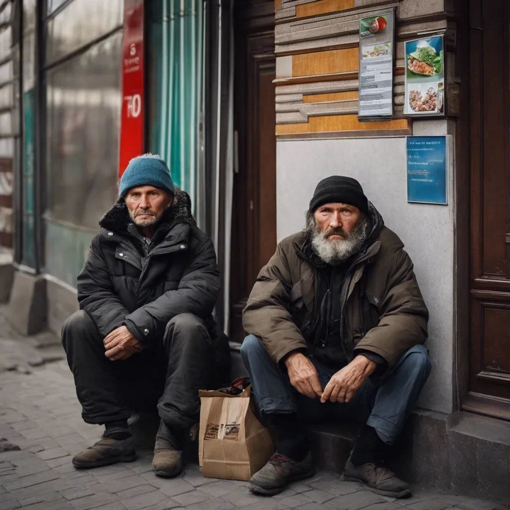 Фото сгенерировано нейросетью на основе описания внешности бездомного.