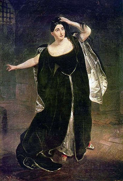 Джудитта Паста в роли Анны Болейн. Карл Брюллов 1834г.