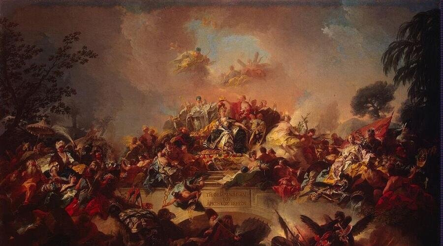    Г. Гульельми, «Апофеоз царствования Екатерины II», 1767 г. Фото: общественное достояние