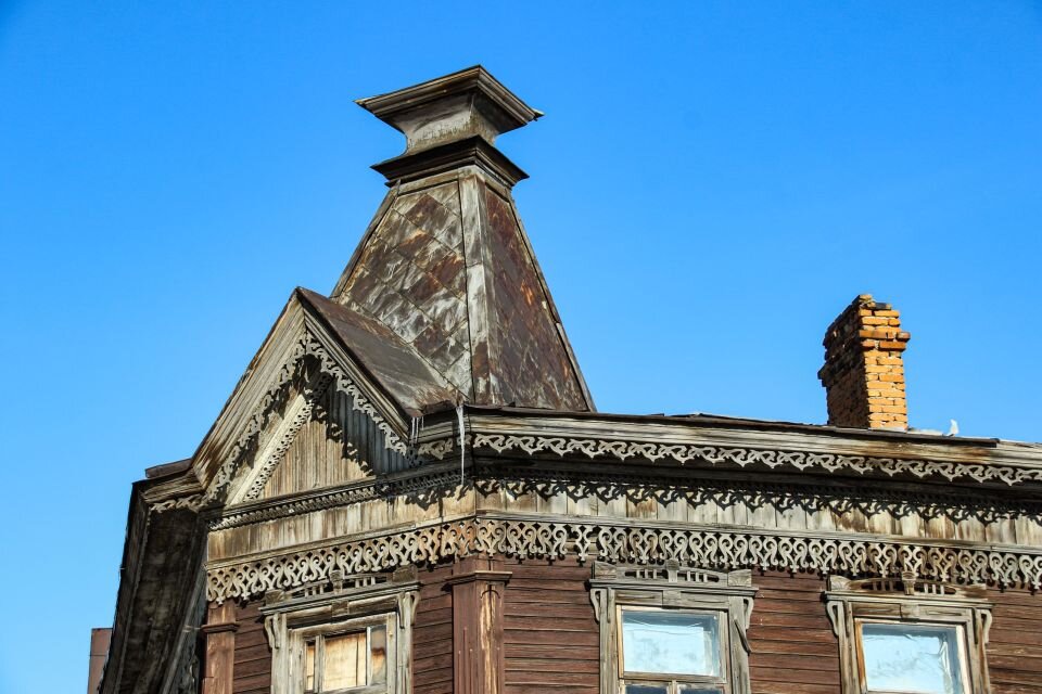    Объект культурного наследия "Дом жилой" на улице Пушкина, 45. Март 2023 года. Источник: Виталий Барабаш