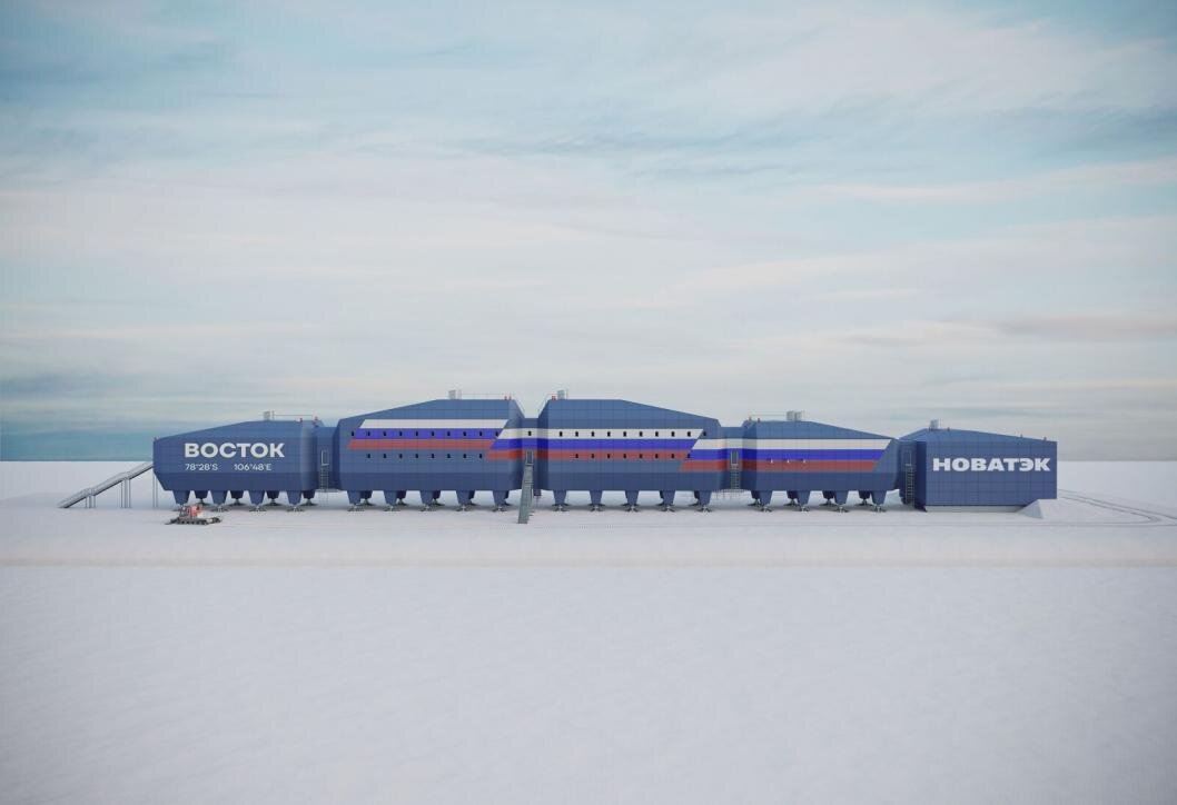 Зимовочный комплекс станции "Восток". 