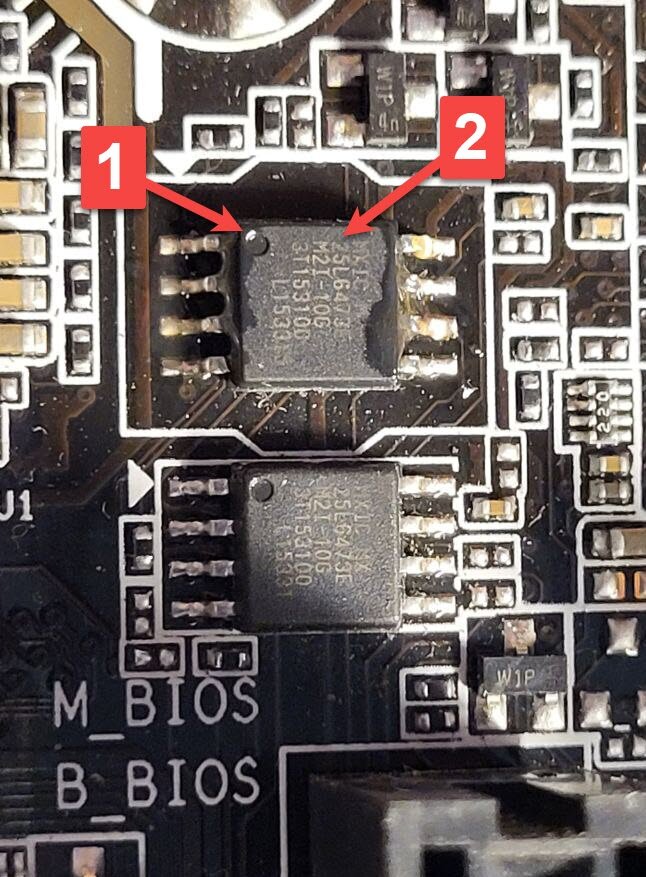 На платах Gigabyte двойной BIOS, нас интересует M_BIOS (основной)