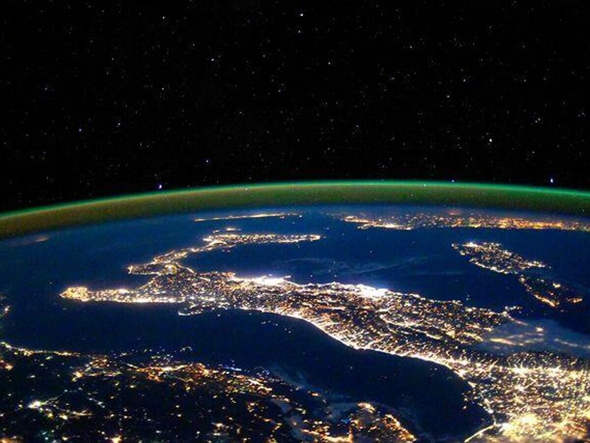    Вид на Землю с борта МКС© Фото : Роскосмос/Сергей Рязанский