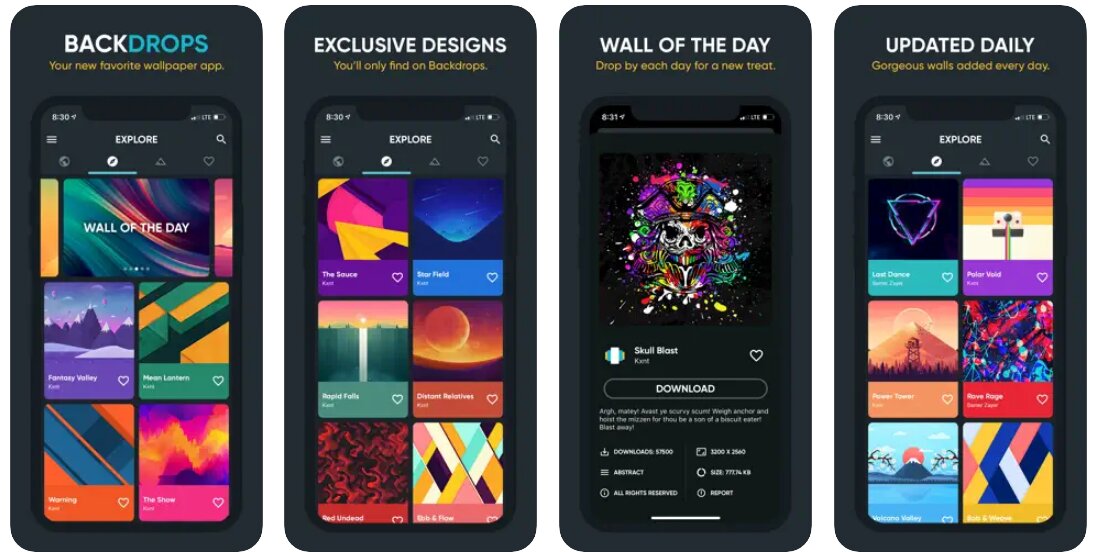 BACKGROUNDS ANDROID APP