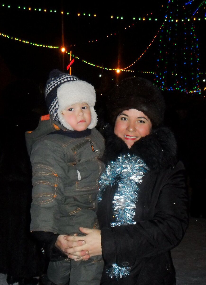 Я с младшим сыном. 31 декабря 2011г