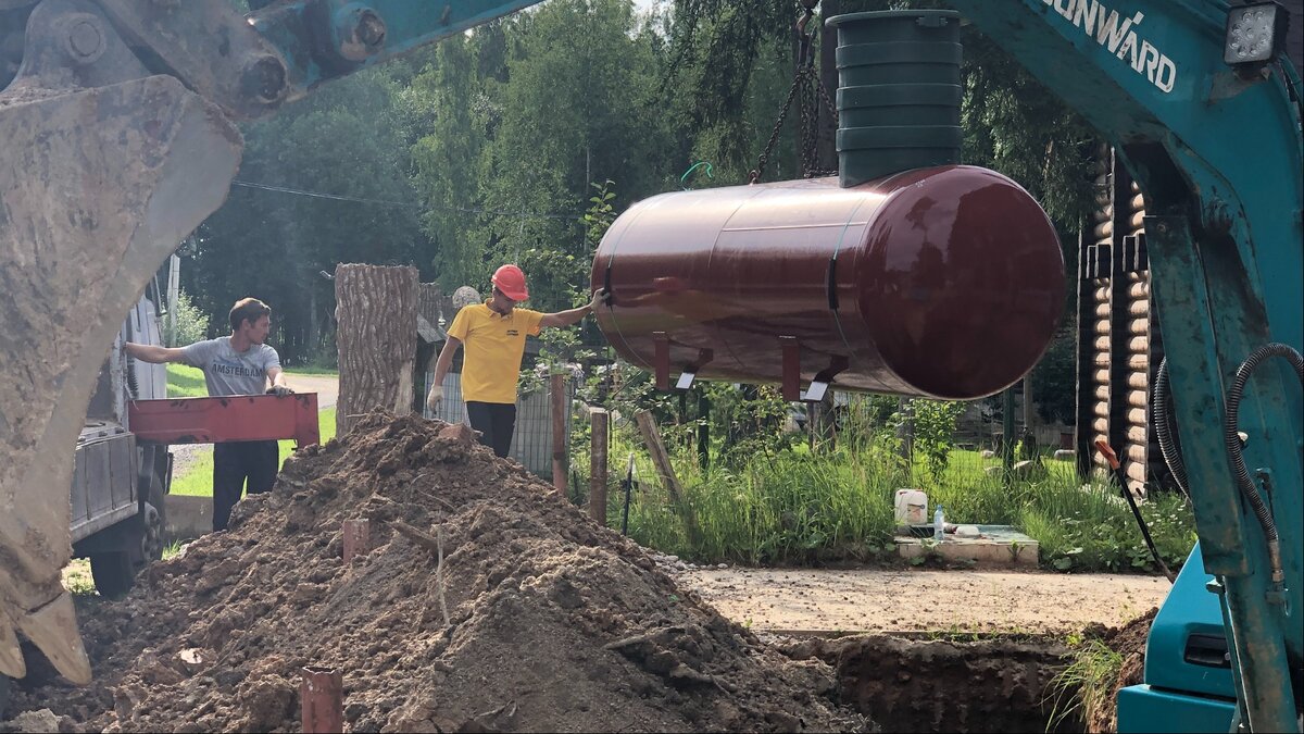 Установка газгольдера