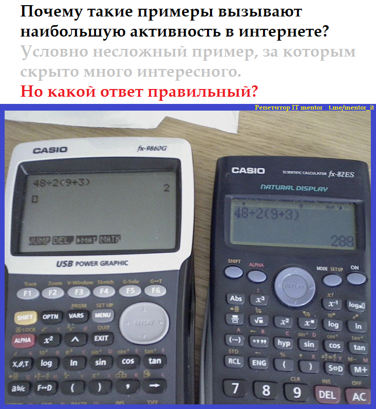 Бо'льшую популярность в социальных сетях набирают задачки с арифметическими вычислениями. Но почему? Почему споры по этим задачам могут быть бесконечными, а сложные задачи остаются без внимания.