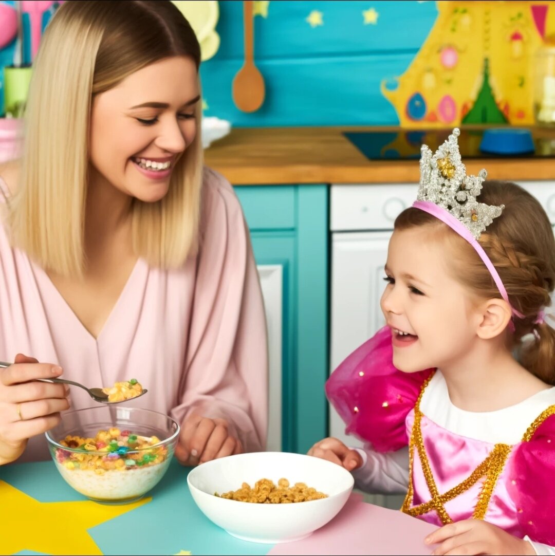 Утренние ритуалы с детьми могут быть полным приключений, особенно когда вашего малыша за завтраком заменяют принцессы или супергерои.