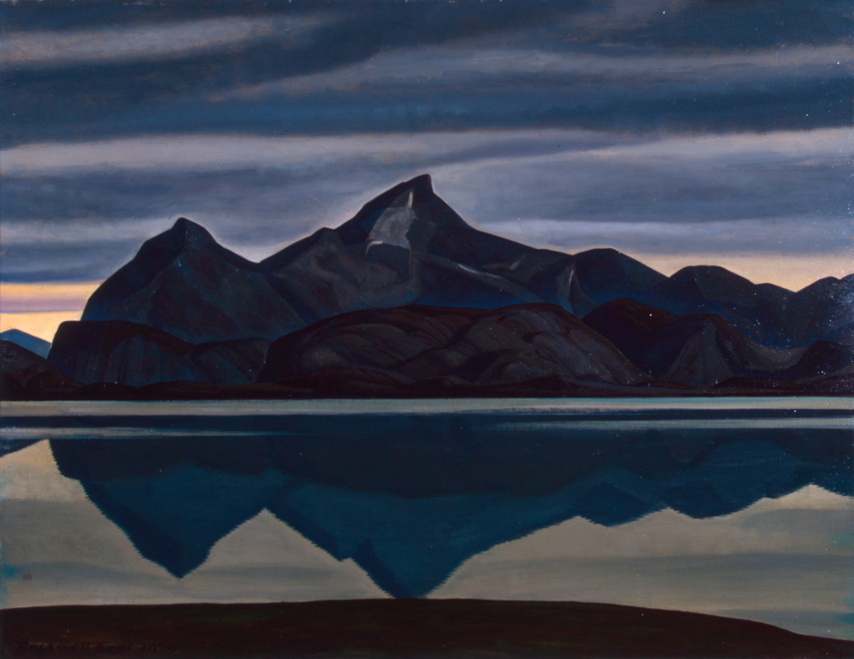 Рокуэлл Кент. Гора, отраженная в воде: Южная Гренландия. Государственный Эрмитаж.