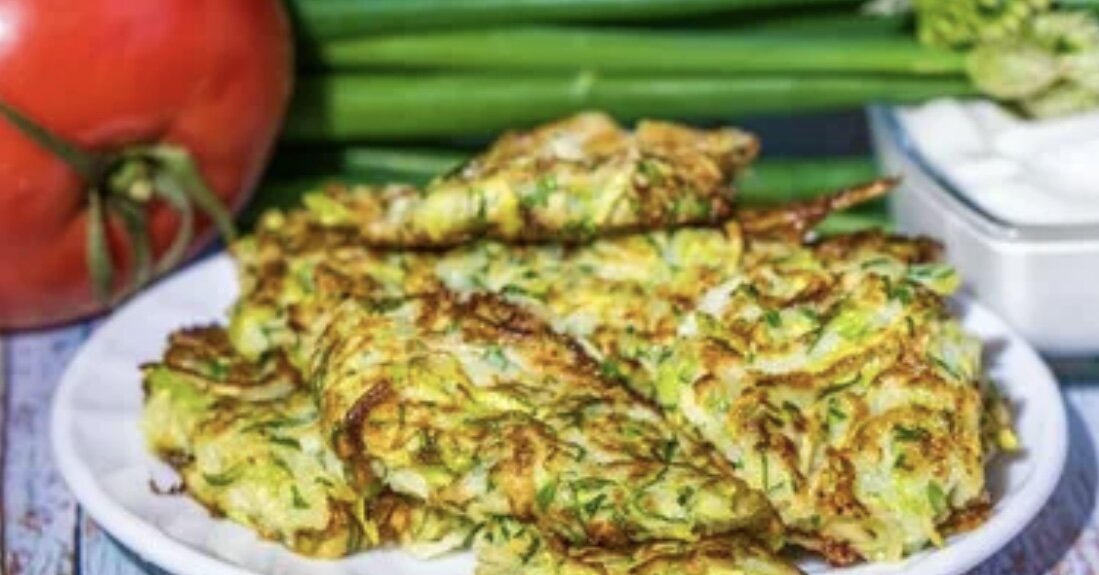Сочные кабачковые оладьи 