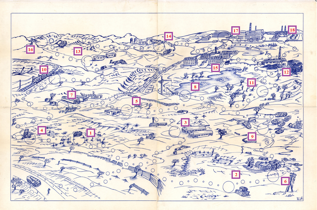 Southwestern part of the quarantine zone.