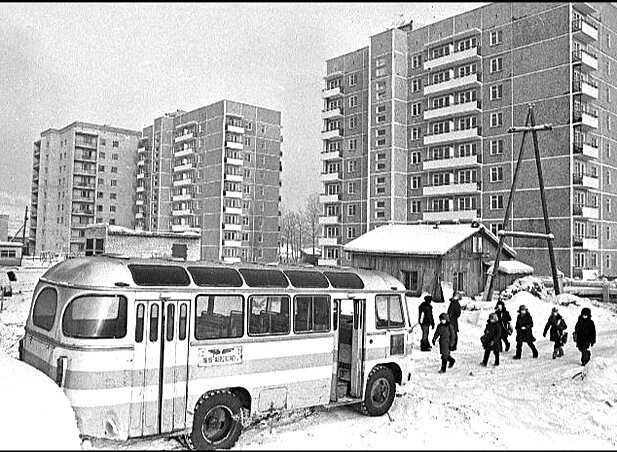 Дома железнодорожников города Усть-Кута, 1979 год. В их строительстве участвовала и афипчанка Мария Кобелева/фото: Эдгар Брюхоненко