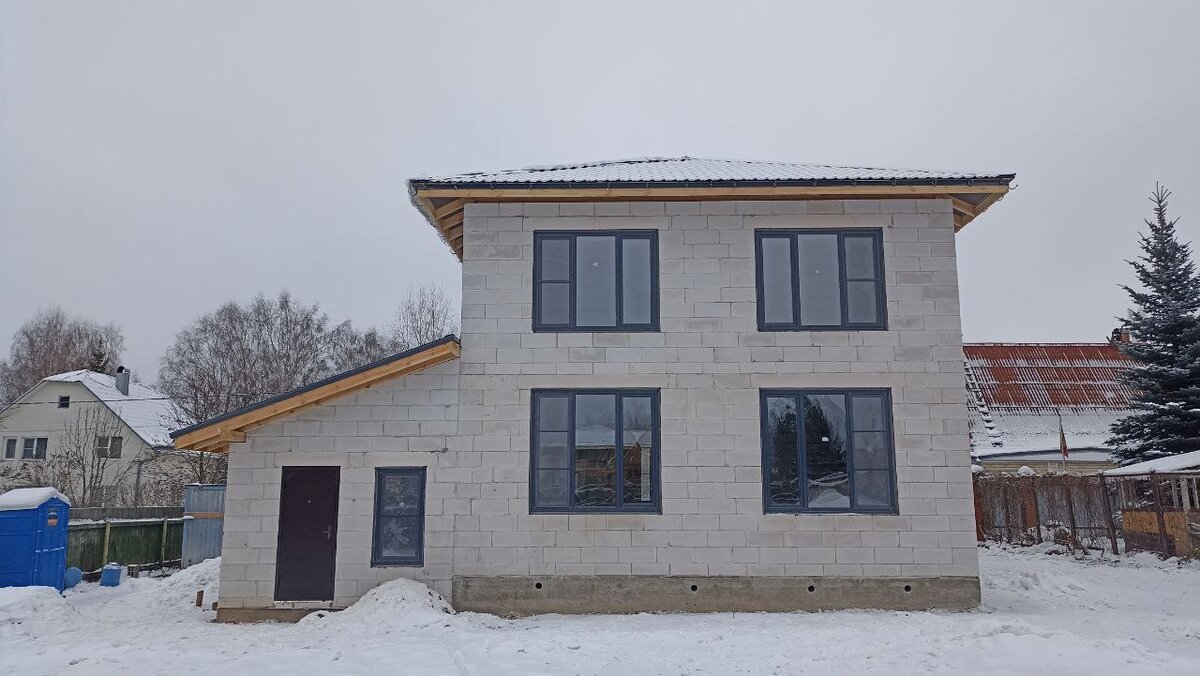 Дом из газобетона в комплектации «Теплый контур». Площадь 160 м2 