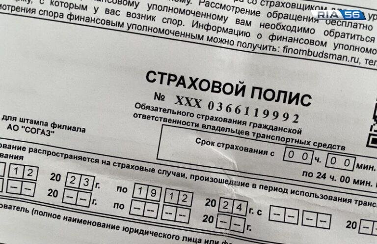    В 2023 году оренбургские автолюбители заключили 594 тыс. договоров ОСАГО Марина Шарт