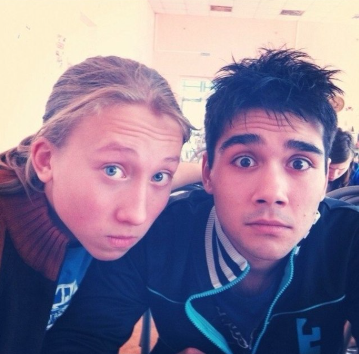 Александр Килин (справа) на съёмках фильма "Географ глобус пропил"